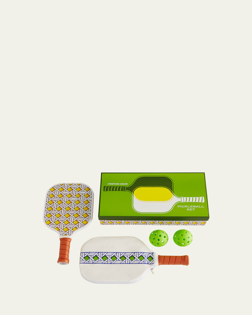 Basketweave Pickleball Set